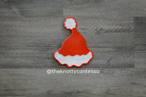 Santa Hat "O" Cut Out - The Knotty Contessa's Welcome To Our Home Sign