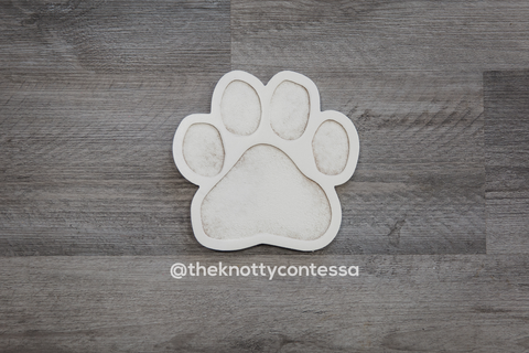 Dog Paw "O" Cut Out - The Knotty Contessa's Welcome To Our Home Sign