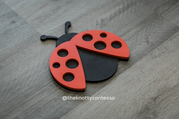 Ladybug "O" Cut Out - The Knotty Contessa's Welcome To Our Home Sign