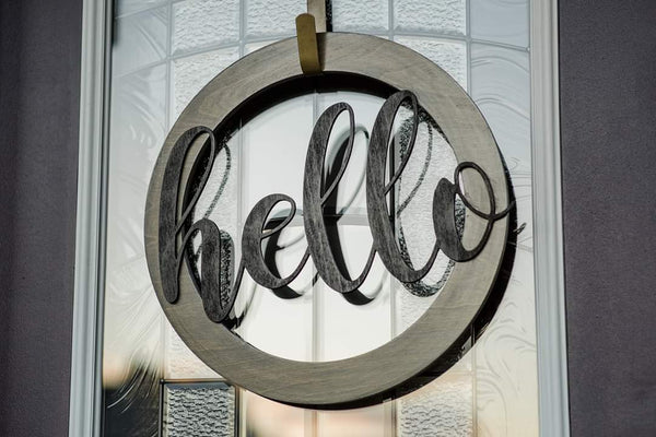 Hello Door Wreath