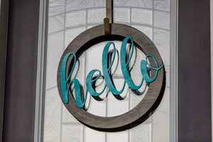 Hello Door Wreath