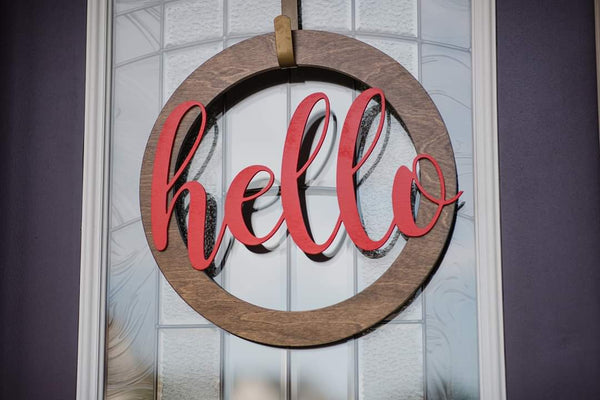 Hello Door Wreath