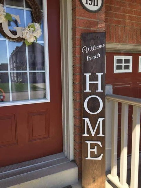 Outdoor Interchangeable "O" Welcome to our Home Sign