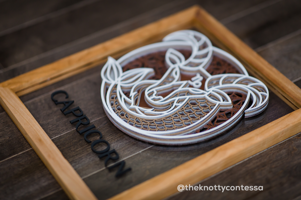 The Constellation Collection - CAPRICORN (December 22 - January 19) - Zodiac Mandala Astrological Sign