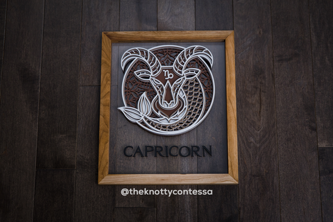 The Constellation Collection - CAPRICORN (December 22 - January 19) - Zodiac Mandala Astrological Sign