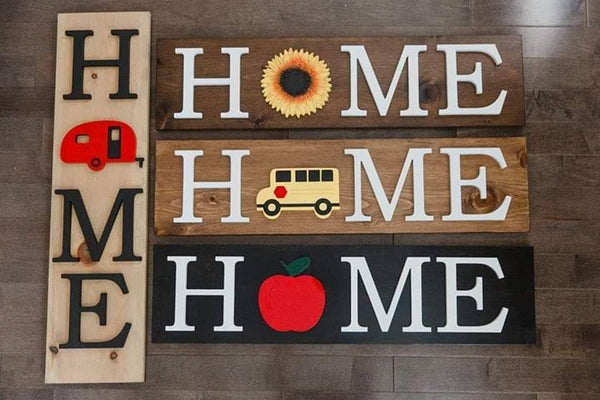 Outdoor Interchangeable "O" Welcome to our Home Sign