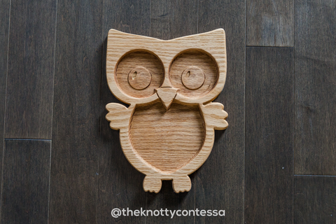 Owl Wooden Plate